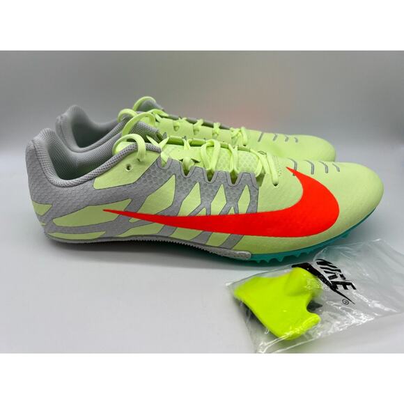 Nike Zoom Rival S 9 Track & Field Barley Volt 907564 701 Men Size 14 NEW - Picture 1 of 12